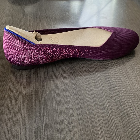 ROTHY’S RETIRED Fig Python Round Toe Flats 9 - Picture 3 of 12